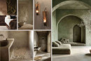 <p>This setting brings a feeling of earthy calm, textured walls and muted <strong>olive tones</strong>. The architecture is honest and tactile, with imperfect materials that embrace nature's rhythm.Arched shapes, woven textures and candlelit warmth give it a timeless, almost meditative quality and reconnecting with simplicity. By Les Couleurs de tulum</p>