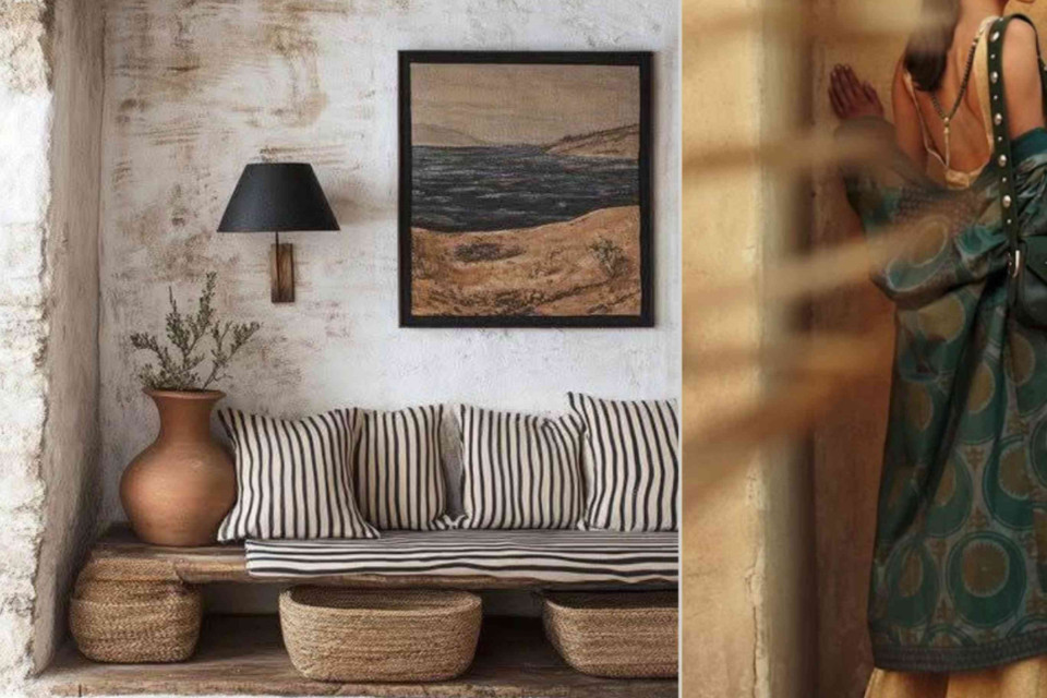 <p><strong>Global influences, rustic soul.</strong> 🌾 Natural textures and bold details, weathered walls, artisanal fabrics and earthy elements create spaces (and looks) that feel rooted and refined.Tip: Mix rustic basics with one or two bold accents, think patterned textiles or statement pottery to add depth and character without overwhelming the space. #RusticElegance #GlobalInfluences #ArtisanStyle #BohoChic&nbsp;</p>