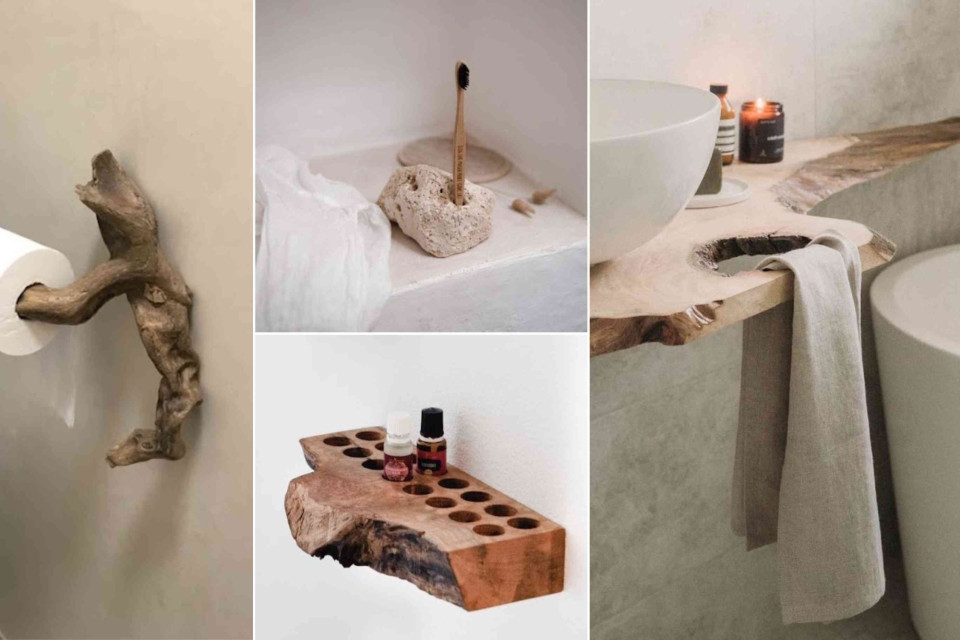 <p data-start="107" data-end="155"><strong data-start="107" data-end="149">Bringing nature into everyday moments.</strong> 🌿✨</p>
<p data-start="157" data-end="396">Small details make a big difference. Like a driftwood toilet roll holder that adds rustic charm, a toothbrush resting in a stone for that raw, natural touch or a wooden block carefully crafted with holes to keep your bottles organized.</p>
<p data-start="398" data-end="556">And don&rsquo;t forget the simple elegance of a wooden countertop with a built-in towel holder &mdash; practical and beautiful, blending form and function.</p>
<p data-start="558" data-end="658">These organic accents transform everyday routines into moments of calm and connection with nature.</p>
<p data-start="660" data-end="711">How do you bring natural elements into your home?</p>
<p data-start="713" data-end="828">#NaturalInteriors #cotedazur #RusticDecor #OrganicLiving #HomeDetails</p>