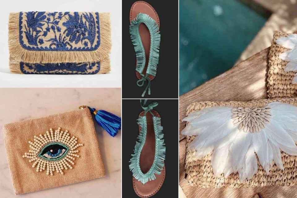 <p class="isSelectedEnd"><strong>Embroidery, beads, shells and textile details can turn a practical accessory into the most distinctive piece in an outfit.</strong></p>
<p class="isSelectedEnd">Bags and sandals are particularly suited to embellishment because relatively small surfaces can carry detailed handwork. A woven clutch may be finished with embroidery and fringe, while a simple pouch can be decorated with beadwork, tassels or small motifs.</p>
<p class="isSelectedEnd">Natural materials provide an effective base. Raffia, jute, cotton and leather work well with decorative stitching and beads because their texture remains visible beneath the added details.</p>
<p class="isSelectedEnd">The amount of decoration can vary considerably. Some pieces use a single embroidered motif or contrasting trim, while others combine shells, feathers, beads and woven elements across the entire surface.</p>
<p class="isSelectedEnd">These accessories are easiest to wear with uncomplicated clothing. Linen, denim, cotton dresses and neutral separates allow the craftsmanship to remain visible without competing with additional prints.</p>
<p>They can also be interesting pieces to look for at craft markets and independent workshops, where techniques and materials may reflect local textile traditions.</p>
<p><strong data-start="445" data-end="495">Inspired by decorative details beyond fashion?</strong><br data-start="495" data-end="498"><a href="../../interiorsanddesign/post/1378">Discover <strong data-start="507" data-end="536">More Design Inspiration &rarr;</strong></a></p>
<p>#EmbellishedAccessories #BohemianFashion #ArtisanCraft #HandmadeAccessories #LesCouleursBohemes</p>