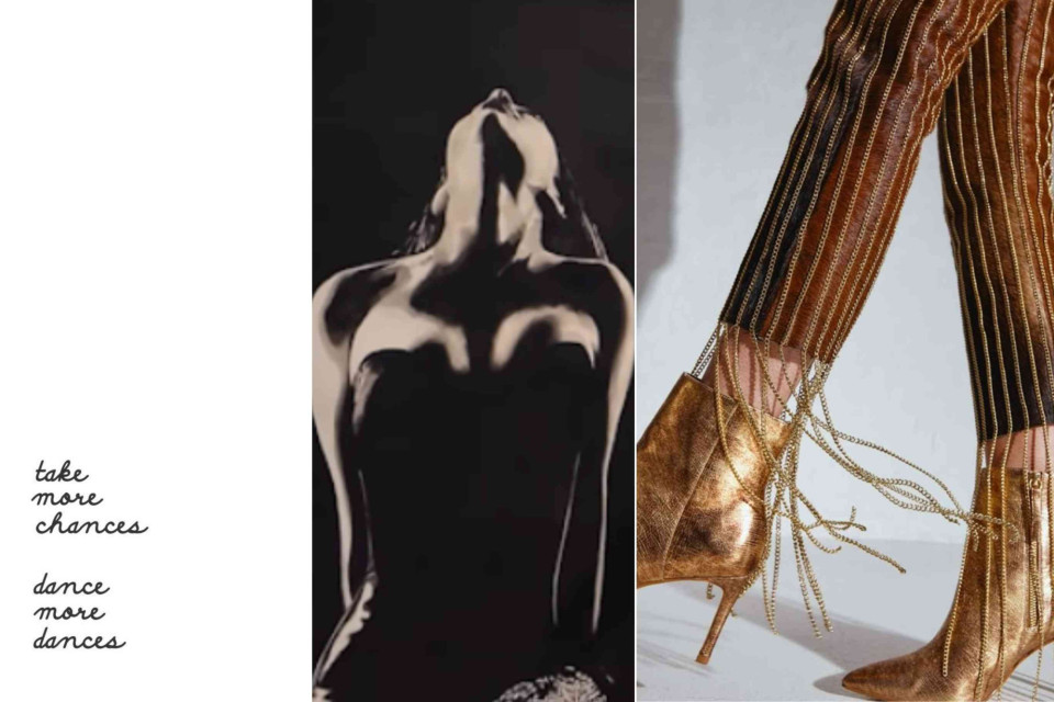 <p data-start="334" data-end="550"><strong data-start="334" data-end="377">🎭 Take More Chances, Dance More Dances&nbsp;</strong><br data-start="377" data-end="380">Art is movement, rhythm and confidence. It&rsquo;s about expressing yourself passionately. Metallic tones and flowing lines capture that creative energy.</p>
<p data-start="552" data-end="645"><strong data-start="552" data-end="560">Tip:</strong> Dress like you&rsquo;d dance &mdash; choose pieces that move with you and make you feel alive.</p>
<p data-start="647" data-end="773">#LesCouleursDuMonde #LesArtistesDuMonde #CreativeSpirit #ExpressYourself #BoldStyle #ArtInMotion #Confidence #FreeExpression</p>