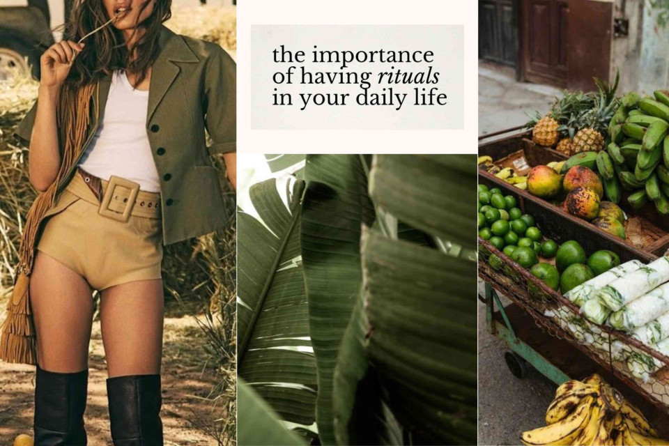 <h3 data-start="371" data-end="394"><strong data-start="375" data-end="392">Daily Rituals&nbsp;</strong></h3>
<p data-start="395" data-end="659">Beauty isn&rsquo;t found in the rush &mdash; it lives in the <em data-start="444" data-end="454">rituals.</em><br data-start="454" data-end="457">In the slow mornings, the scent of fresh fruit, the touch of sunlight on skin.<br data-start="535" data-end="538">Rituals ground us. They turn the ordinary into something sacred.<br data-start="602" data-end="605">Find your rhythm &mdash; and let it become your beauty. 🌞</p>
<p data-start="661" data-end="810">#BeauteDuMonde #LesCouleursDuMonde #DailyRituals #SlowBeauty #NaturalGlow #AuthenticLiving #MindfulMoments #SimplicityIsLuxury #InnerPeaceOuterGlow</p>