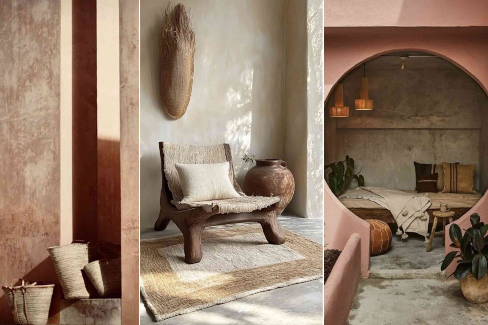 <h3 data-start="318" data-end="349">🌍 The Art of Slow Living</h3>
<p data-start="351" data-end="560">Natural tones, handmade textures and the quiet beauty of simple spaces.<br data-start="423" data-end="426">Nomadic design is about intention.<br data-start="483" data-end="486">Every piece tells a story of travel, craft and connection to the earth.</p>
<p data-start="562" data-end="636">Let your home breathe with raw materials, soft light and earthy calm. ✨</p>
<p data-start="638" data-end="761"><strong data-start="638" data-end="658">Interior note 🪶</strong><br data-start="658" data-end="661">Mix textures from nature &mdash; clay, linen and wood &mdash; to create a space that feels grounded yet free.</p>
<p data-start="763" data-end="815">Where does your mind travel when you slow down? 🤎</p>
<p data-start="817" data-end="924">#LesCouleurs #NomadesDuMonde #SlowLiving #NaturalDesign #EarthyInteriors #HandcraftedHome #WabiSabiWarmth</p>