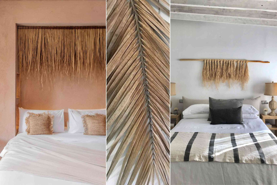 <h3 data-start="177" data-end="199">🏜️ <strong>Nomadic calm&nbsp;</strong></h3>
<p data-start="201" data-end="317">Natural fibers, soft textures and the quiet warmth of handmade details.</p>
<p data-start="319" data-end="527">These interiors embrace imperfection: walls in earthy tones, beds framed by woven palm leaves, cushions in linen and raffia. Every element feels raw yet refined, crafted with the hands and shaped by nature.</p>
<p data-start="529" data-end="741">It&rsquo;s a style that invites slowness &mdash; mornings with sunlight filtering through textured curtains, afternoons wrapped in stillness.</p>
<p data-start="529" data-end="741"><br data-start="658" data-end="661"><strong data-start="743" data-end="751">Tip:</strong> Layer neutral tones with organic materials like palm, clay and cotton. Let light and texture guide the atmosphere rather than color.</p>
<p data-start="889" data-end="1006">#LesCouleurs #NomadesDuMonde #EarthTones #NaturalTextures #WabiSabiHome #SlowInteriors #CraftedByHand #DesertLiving</p>