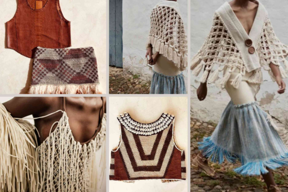 <p data-start="31" data-end="228"><strong>Handwoven details, shells and natural fibers.&nbsp;</strong><br data-start="112" data-end="115">Modern design for looks that feel grounded, stylish and real.</p>
<p data-start="230" data-end="426"><strong data-start="230" data-end="244">Style tip:</strong> Mix textures like raffia, cotton and linen for a rich, layered boho look. Add a statement piece &mdash; like a fringed top or shell collar &mdash; to make your outfit stand out.</p>
<p data-start="428" data-end="509">✨ Which detail catches your eye most &mdash; the weaving, the shells or the tassels?</p>
<p data-start="511" data-end="656" data-is-last-node="" data-is-only-node="">#LesCouleursDuMonde #LesCouleursBohemes #ArtisanStyle #BohoChic #HandcraftedFashion #NaturalTextures #SustainableStyle #Craftsmanship #ModernBoho</p>