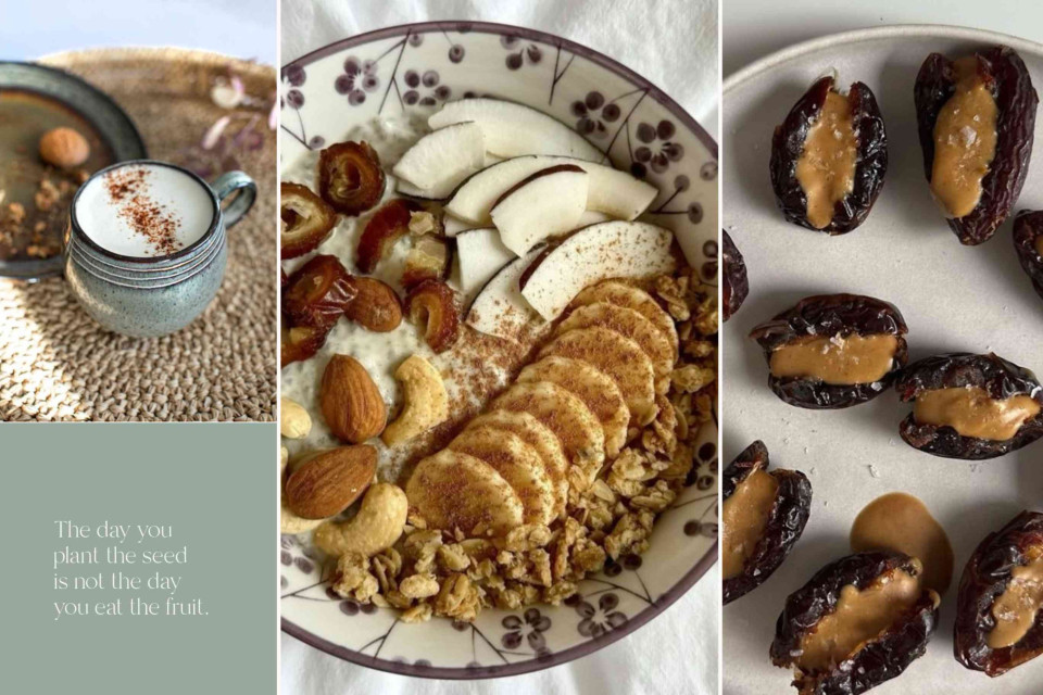 <p data-start="293" data-end="630">Homemade desserts that <strong>balance simplicity and flavor.</strong>&nbsp;<br data-start="346" data-end="349">Here, dates take the lead &mdash; filled with caramel or nuts, dipped in chocolate or drizzled with honey.&nbsp;<br data-start="450" data-end="453">Combine them with fresh figs or creamy yogurt for contrast &mdash; soft, rich and naturally sweet.&nbsp;<br data-start="546" data-end="549">It&rsquo;s Mediterranean indulgence made simple: a few good ingredients and no rush.&nbsp;</p>
<p data-start="632" data-end="716">#SaveursduMonde #NaturalFlavors #MediterraneanKitchen #SimpleDesserts #DateDelight</p>