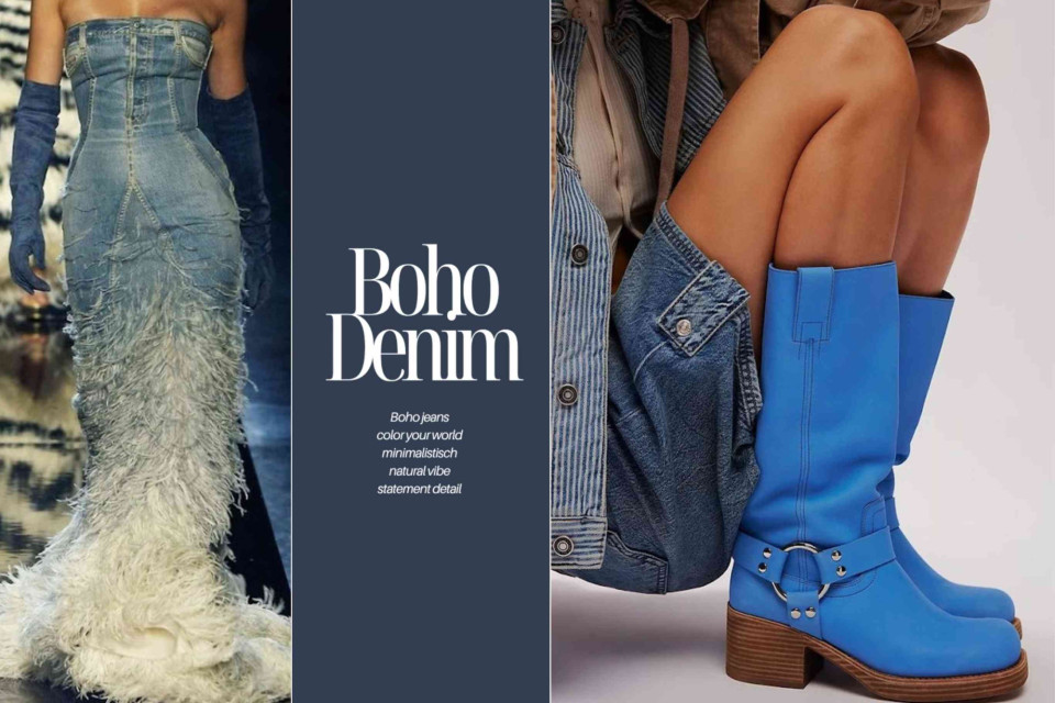 <p data-start="698" data-end="1021"><strong data-start="700" data-end="852">Denim pieces&nbsp;</strong><br data-start="852" data-end="855">It&rsquo;s the kind of style that mixes natural vibes with statement details: raw hems, woven effects, soft shapes and unexpected pops of colour that keep everything alive.&nbsp;</p>
<p data-start="1023" data-end="1284">Denim becomes more than a basic.&nbsp;<br data-start="1055" data-end="1058">It turns into a canvas &mdash; shaped, frayed, sculpted or paired with accessories that carry personality.&nbsp;<br data-start="1158" data-end="1161">In this world, style is not about perfection but about letting materials and colours reflect how you move through your day.&nbsp;</p>
<p data-start="1286" data-end="1486">✨ <strong data-start="1288" data-end="1304">Inspiration:</strong> choose one denim detail that feels like you. A textured piece, a unique wash, a coloured accent or a handcrafted touch.<br data-start="1424" data-end="1427">Let your wardrobe be as creative and effortless as you are.&nbsp;</p>
<p data-start="1488" data-end="1578">#LesCouleursBohemes #BohoDenim #CreativeStyle #NaturalTextures #StatementDetails #BohoChic</p>