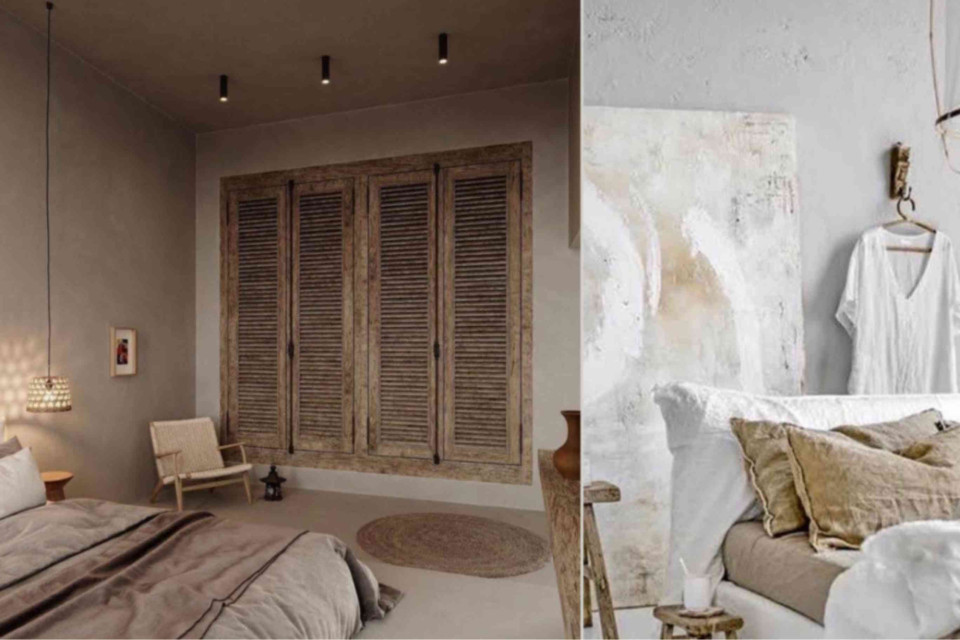 <p>Create a calm bedroom with natural textures and warm neutrals. <strong>Wooden shutters add character</strong> and privacy. A woven rug softens the floor and brings balance to the space. Choose linen bedding in sand or off white tones for a relaxed look. Add a simple pendant light to keep the atmosphere warm and focused.</p><p><strong>Keep the palette soft and consistent.</strong> Mix wood linen and natural fibers to build depth without clutter. Choose one natural material and let it guide the rest of the room. Update one corner or one detail this week and notice the difference in how your space feels.</p><p>#LesCouleursDuMonde #NaturalMaterials #InteriorInspiration #BedroomStyle #WarmMinimalism #RivieraDuMonde</p>