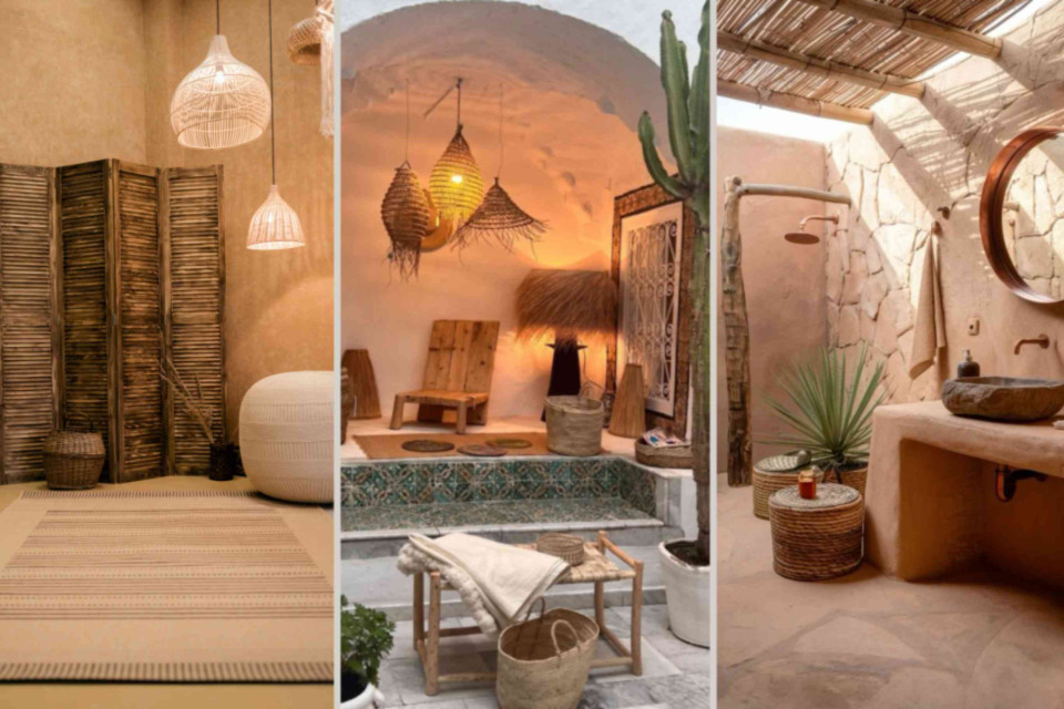 <p><strong>Marrakech shows that simplicity done well feels rich.</strong></p><p>Think textured plaster walls in warm earth tones. Handwoven rugs in neutral shades. Wooden shutters instead of heavy built ins. Woven pendant lights that diffuse soft light in the evening. Every element adds warmth without feeling crowded.</p><p>In a riad patio you see how levels create intimacy. A small tiled plunge pool. Low wooden seating. Layered textiles. Nothing oversized. Everything human scale.</p><p>Even the bathroom becomes part of the experience. Tadelakt walls. A carved stone sink. Open air showers framed by cactus and natural stone. Functional yet grounded in place and climate.</p><p>The takeaway is clear. Choose materials that age beautifully. Work with texture instead of excessive decoration. Use light as a design tool. Create corners for rest not just rooms for function. Marrakech teaches you how to create atmosphere with natural materials and simple forms. </p><p>#Marrakech #Morocco #RiadStyle #Tadelakt #NaturalInteriors #MoroccanDesign #SlowLiving #DesignWithIntention</p>