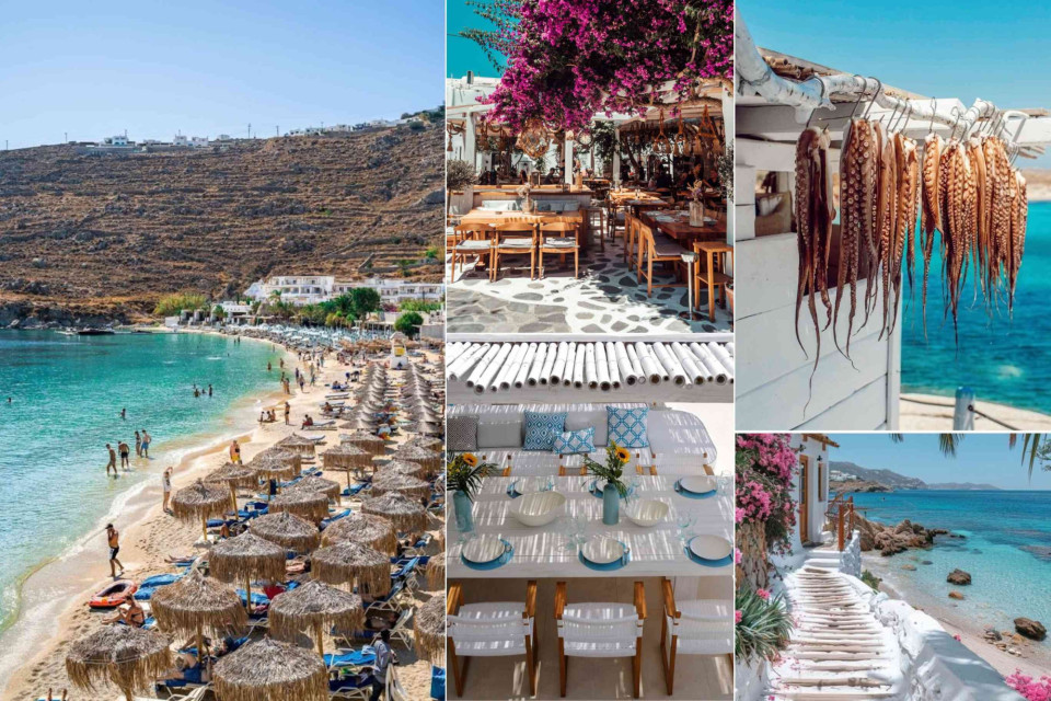 <p data-start="0" data-end="290"><strong>The essence of the island</strong>: a lively beach with straw umbrellas like Ornos Beach, traditional tavernas under bright bougainvillea in Mykonos Town and fresh octopus drying by the sea which you often find in small seaside spots around the island.</p>
<p data-start="292" data-end="572">Start your morning with a swim in clear turquoise water. Choose a beach and go early to enjoy the calm. For lunch pick a local taverna instead of a generic menu. Order grilled octopus, Greek salad and a glass of Assyrtiko. Keep it simple and choose fresh.</p>
<p data-start="574" data-end="773">Walk through the white streets of Mykonos Town in the afternoon. Explore without rushing. Mykonos rewards those who slow down and choose experiences with intention.</p>
<p data-start="775" data-end="862"><strong>Travel with balance and you will leave with more than photos.</strong> You will leave recharged.</p>
<p data-start="864" data-end="938" data-is-last-node="" data-is-only-node="">#Mykonos #GreekIslands #OrnosBeach #MykonosTown #TasteOfGreece #IslandLife</p>
