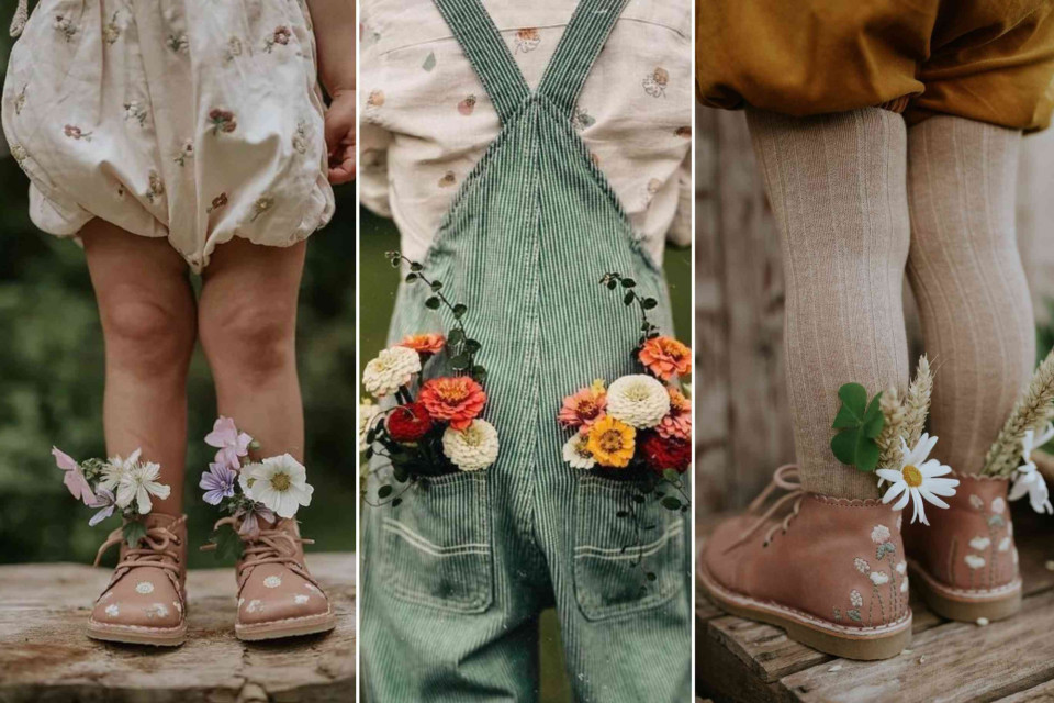 <p><strong data-start="0" data-end="20">Playful details.</strong> Childhood style is about comfort, movement and small personal touches. Soft fabrics, natural tones and practical shoes allow freedom to explore. Flowers tucked into pockets or laces turn everyday clothing into something expressive and connected to nature.</p><p>Style and environment meet in simple ways. Linen, cotton and earthy colors reflect the countryside and support outdoor activity. Clothing becomes part of the experience rather than a statement. It is about ease, durability and creativity in small details.</p><p><strong data-start="539" data-end="552">Idea tip:</strong> encourage children to personalize their outfit for the day with natural elements such as a small flower in a pocket or a leaf detail for a playful seasonal touch.</p><p>#StyleAndFashion #CountrysideLiving #ChildhoodStyle #NaturalDetails #SeasonalLiving #LesCouleursDuMonde</p>