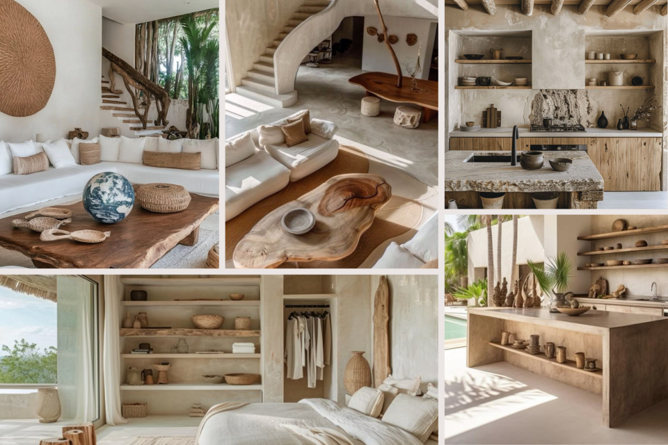 <p data-start="0" data-end="27"><strong data-start="0" data-end="27">Bali organic minimalism</strong></p>
<p data-start="29" data-end="317">This interior style is defined by soft architecture natural materials and a neutral color palette. Walls are finished in textured plaster or microcement which creates a seamless and calm base. Built in shelving replaces separate furniture pieces which keeps the space open and structured.</p>
<p data-start="319" data-end="560">Furniture is low and solid. Large wooden tables organic shaped coffee tables and integrated kitchen islands emphasize mass and material. The focus is on stone wood clay and woven fibers. Surfaces are matte and untreated rather than polished.</p>
<p data-start="562" data-end="811">The layout supports airflow and natural light. Large openings indoor outdoor transitions and minimal visual barriers are typical for villas in areas like Uluwatu Canggu and Ubud. Storage is often concealed or integrated which reduces visual clutter.</p>
<p data-start="813" data-end="978">This style works through consistency. Limited colors natural textures built in elements and strong architectural forms create a cohesive and durable design language.</p>
<p data-start="980" data-end="1125" data-is-last-node="" data-is-only-node="">#baliinterior #organicminimalism #naturalmaterials #builtindesign #tropicalarchitecture #interiorconcept</p>