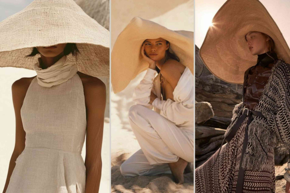 <p><strong data-start="0" data-end="46">Statement accessories in a neutral palette</strong></p><p>This series highlights the impact of proportion and material within a restrained color range. Oversized woven hats function as both sun protection and visual focal points. Their scale defines the silhouette and adds structure to otherwise minimal outfits.</p><p>The clothing remains neutral with shades of cream sand brown and soft black. Clean cuts and lightweight fabrics ensure comfort while maintaining a sharp outline. In the final look stronger patterns and layered textures introduce contrast without shifting away from the earthy palette.</p><p>The concept is clear. Use one dominant accessory balance it with simple garments and maintain consistency in tone. The result is controlled bold and suitable for editorial or resort contexts.</p><p>#statementstyle #neutralfashion #resortwear #structuredsilhouette #slowfashion #balivibes</p>