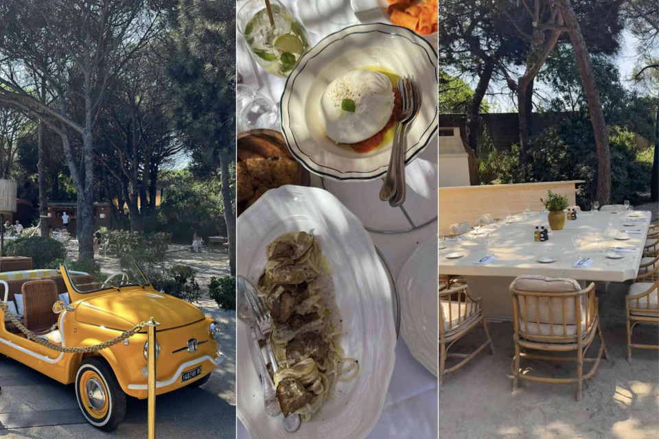 <p>Lunch under the pines at <strong data-start="147" data-end="166">Gigi Ramatuelle</strong> in <strong data-start="170" data-end="211">Ramatuelle</strong>. </p><p>Hidden among the pine trees just behind Pampelonne beach, <strong data-start="272" data-end="291">Gigi Ramatuelle</strong> feels more like a garden than a beach club. Tables are set in the sand under the trees, perfect for a long lunch away from the crowds.</p><p>The menu focuses on Italian classics such as burrata, fresh pasta and seasonal dishes, often shared at large tables.</p><p><strong data-start="546" data-end="554">Tip:</strong> come for lunch and take time to walk through the garden afterwards — it’s one of the most relaxed spots near Pampelonne.</p><p>#LesCouleursDuMonde #LaRouteDesCouleurs #Ramatuelle #GigiRamatuelle #FrenchRiviera #Pampelonne</p>