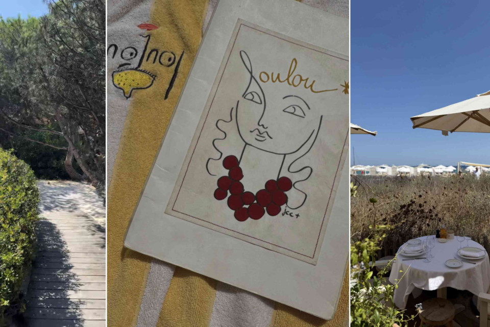 <p>A hidden path through the pines leads to Loulou Saint-Tropez, on <strong data-start="430" data-end="471">Plage de Pampelonne</strong>, just outside Saint-Tropez.</p><p>Recognisable by its yellow striped details and illustrated menus, <strong data-start="596" data-end="619">Loulou Saint-Tropez</strong> is known for its relaxed garden setting just behind the dunes.</p><p>Tables sit between wild grasses and parasols with a view of Pampelonne beach, creating that effortless Riviera atmosphere where lunch slowly turns into an afternoon by the sea.</p><p><strong data-start="862" data-end="870">Tip:</strong> after lunch, take a walk along <strong data-start="902" data-end="943">Plage de Pampelonne</strong> or drive a few minutes to <strong data-start="970" data-end="1011">Cap Camarat</strong> for one of the most beautiful views over the coast.</p><p>#LesCouleursDuMonde #LaRouteDesCouleurs #SaintTropez #Loulou #Pampelonne #FrenchRiviera</p>