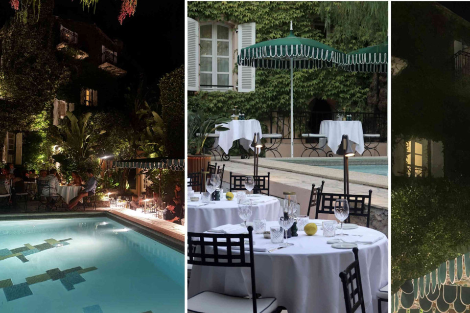 <p>Evening at <strong data-start="11" data-end="47">Restaurant Le Patio – Hôtel Yaca</strong>, hidden inside <strong data-start="63" data-end="77">Hôtel Yaca</strong> in the heart of <strong data-start="94" data-end="135">Saint-Tropez</strong>.</p><p>Behind ivy-covered walls, the courtyard feels like a secret garden. Tables are set around the pool under dark green parasols, while candlelight reflects softly on the water as the evening begins.</p><p>Far from the busy harbour, it’s one of those quiet places where dinner in Saint-Tropez slows down — surrounded by palm trees, stone walls and warm Mediterranean nights.</p><p><strong data-start="505" data-end="513">Tip:</strong> arrive a little before sunset to enjoy a drink by the pool before dinner when the garden slowly lights up.</p><p>You can also book <strong data-start="640" data-end="654">Hôtel Yaca</strong> via <a href="https://book.hotel.eu/hotels/lp88372?source=hotels&placeId=43.27245%2C6.6411"><strong data-start="659" data-end="676">book.hotel.eu</strong></a>.</p><p>#LesCouleursDuMonde #LaRouteDesCouleurs #SaintTropez #HotelYaca #FrenchRiviera #CotedAzur</p>