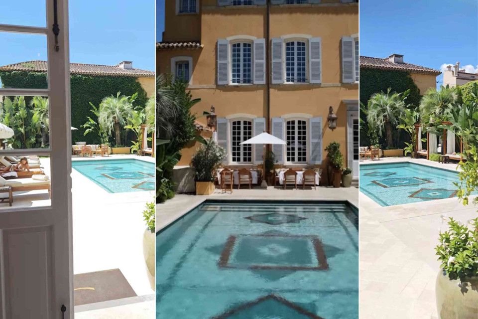 <p>A hidden oasis in the heart of <strong data-start="31" data-end="72">Saint-Tropez</strong>.&nbsp;</p><p>Tucked away in a quiet street near the harbour, <strong data-start="128" data-end="155">Airelles Pan Dei Palais</strong> feels like a small private retreat. Behind its elegant fa&ccedil;ade, a peaceful courtyard opens up with a beautiful swimming pool surrounded by palm trees and Mediterranean greenery.</p><p>The hotel has an intimate atmosphere and only a limited number of rooms, making it feel more like a private residence than a traditional hotel. It&rsquo;s the perfect place to escape the lively streets of Saint-Tropez while still staying just a few minutes from the harbour and the old village.</p><p><strong data-start="624" data-end="632">Tip:</strong> take a moment to relax by the pool or enjoy a quiet lunch in the courtyard after exploring the village.</p><p>You can book this hotel via <a href="https://book.hotel.eu/hotels/lpd40fe?source=hotels&amp;placeId=43.27073%2C6.641042"><strong data-start="766" data-end="783">book.hotel.eu</strong></a>.</p><p>#LesCouleursDuMonde #LaRouteDesCouleurs #SaintTropez #Airelles #PanDeiPalais #FrenchRiviera #CotedAzur</p>