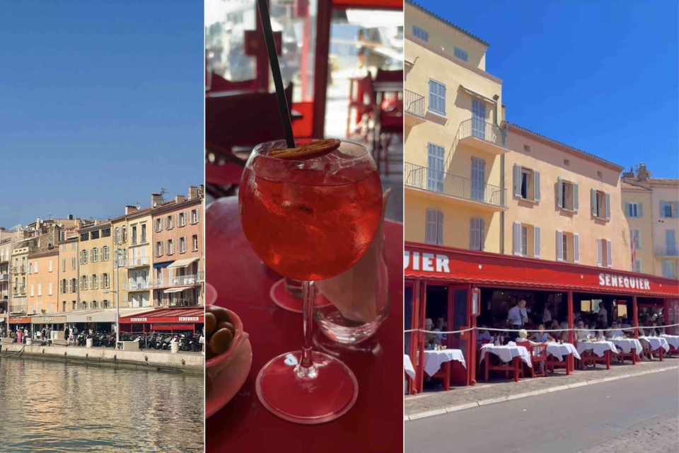 <p>An iconic stop on the harbour of <strong data-start="33" data-end="74">Saint-Tropez</strong>.&nbsp;</p><p>With its unmistakable red terrace, <strong data-start="117" data-end="130">S&eacute;n&eacute;quier</strong> has been one of the most famous caf&eacute;s on the <strong data-start="176" data-end="217">Vieux Port de Saint-Tropez</strong> for decades. Located directly along the waterfront, it&rsquo;s the perfect place to sit back, order a drink and watch the boats and people passing by.</p><p>The caf&eacute; has become a true symbol of Saint-Tropez, attracting visitors, artists and celebrities since the early 20th century. Today, its bright red tables and chairs remain one of the most photographed spots along the harbour.</p><p><strong data-start="592" data-end="600">Tip:</strong> order an aperitivo or coffee on the terrace in the late afternoon and enjoy the lively atmosphere of the port.</p><p>#LesCouleursDuMonde #LaRouteDesCouleurs #SaintTropez #Senequier #VieuxPort #FrenchRiviera</p>