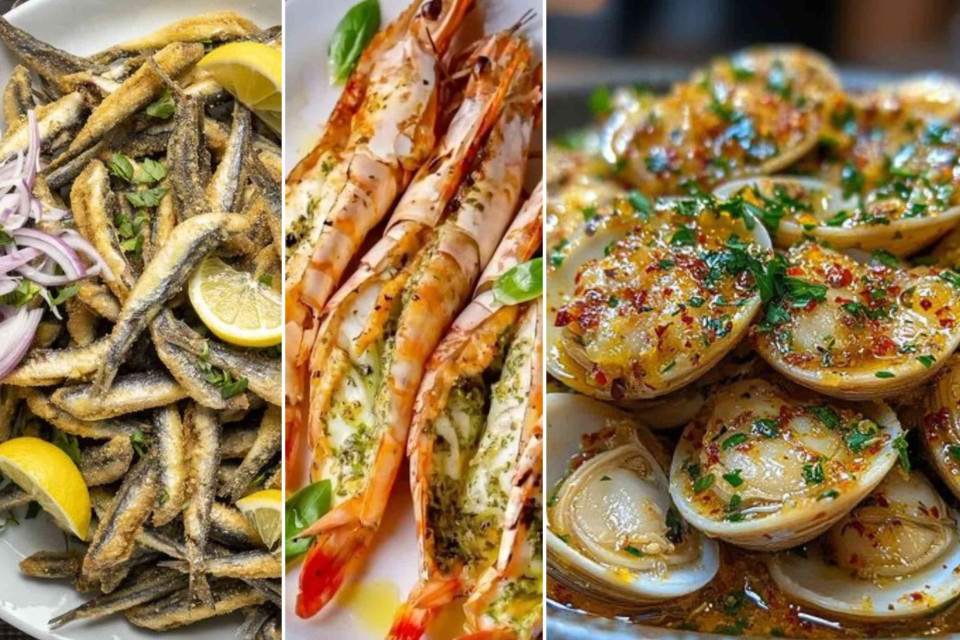 <p class="PDq2pG_selectionAnchorContainer" data-start="58" data-end="287"><strong data-start="58" data-end="139">A selection of seafood can turn a simple lunch into a complete sharing table.</strong> Small fried fish, grilled prawns and clams each bring a different flavour and texture, while the preparation can remain relatively straightforward.</p>
<p data-start="289" data-end="561">Small fish such as anchovies or sardines are particularly good when lightly coated in flour and fried until crisp. Serve them immediately with lemon, sea salt and parsley. They work well as the first dish on the table while the rest of the seafood is still being prepared.</p>
<p data-start="563" data-end="748">Large prawns need little more than olive oil, garlic and herbs before going onto a hot grill or pan. Cooking them in their shells helps keep the flesh moist and gives them more flavour.</p>
<p data-start="750" data-end="922">Clams can be prepared separately with garlic, olive oil and parsley. A little white wine or lemon juice creates enough liquid for dipping bread once the shells have opened.</p>
<p data-start="924" data-end="1156">Instead of serving everything as separate courses, bring the dishes to the table as they are ready. Add crusty bread, a tomato salad, grilled vegetables and a simple green salad and the seafood becomes the centre of a relaxed lunch.</p>
<p data-start="1158" data-end="1301">This style of eating works especially well near the coast, where the selection can simply follow what is fresh at the fish market that morning.</p>
<p data-start="1158" data-end="1301">#SeafoodTable #CoastalFood #SeafoodLunch #TableAndTaste #SaveursDuMonde</p>