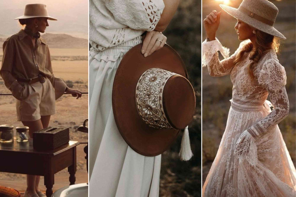 <p class="PDq2pG_selectionAnchorContainer" data-start="501" data-end="735"><strong data-start="501" data-end="591">A hat can be both a practical and distinctive part of dressing for an outdoor wedding.</strong> Wide-brimmed styles work particularly well for celebrations in the countryside, where ceremonies, drinks and dinner may all take place outside.</p>
<p data-start="737" data-end="957">For the bride, a hat can provide an alternative to a traditional veil. White, cream and natural tones work easily with lace and lighter bridal fabrics, while a more structured hat can create contrast with a softer dress.</p>
<p data-start="959" data-end="1142">Guests can take the same approach. Neutral felt, straw and woven styles can complement summer dresses, tailoring and relaxed occasionwear without making the outfit feel overly formal.</p>
<p data-start="1144" data-end="1326">The surroundings matter too. Countryside weddings, vineyard celebrations and rural estates provide a natural setting for hats, particularly when much of the day takes place outdoors.</p>
<p data-start="1328" data-end="1517">In regions such as the Basque Country, where the coast quickly gives way to green countryside, vineyards and rural landscapes, this type of wedding style can fit naturally into the setting.</p>
<h3 class="PDq2pG_selectionAnchorContainer" data-section-id="1uoaic2" data-start="291" data-end="330"><strong data-start="295" data-end="330">A Wedding in the Basque Country</strong></h3>
<p data-start="332" data-end="525">Planning an outdoor wedding or celebration? The Basque Country combines coastal locations with green countryside, vineyards and rural stays that work particularly well for celebrations outside.</p>
<p data-start="527" data-end="583">&rarr; <a href="https://magazines.lescouleursdumonde.com/magazine-04#page/52"><strong data-start="529" data-end="583">Discover the Basque Country in our fourth edition.</strong></a></p>
<p data-start="527" data-end="583">#OutdoorWedding #WeddingHats #BridalStyle #CountrysideWedding #WeddingFashion #Lalaland</p>