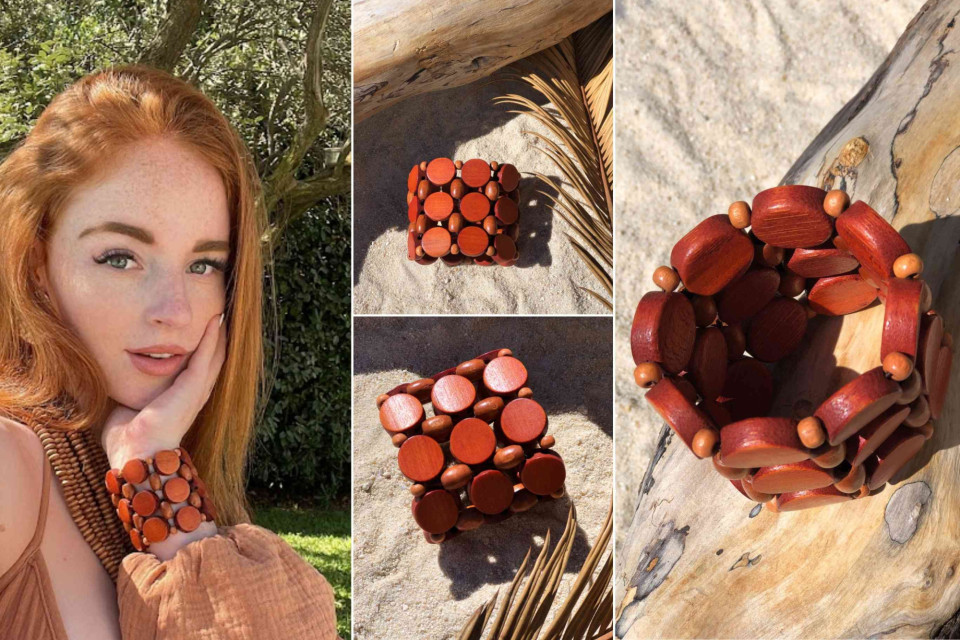 <p class="PDq2pG_selectionAnchorContainer" data-start="57" data-end="288"><strong data-start="57" data-end="181">Rust and terracotta sit between brown, orange and red, which makes them surprisingly easy colours to use in accessories.</strong> They introduce more colour than a traditional neutral while still combining well with many natural shades.</p>
<p data-start="290" data-end="510">Jewellery is an easy way to use these tones. Wood, stone, resin and beads can all carry variations of rust and terracotta, with differences in surface and finish creating depth even when several pieces are worn together.</p>
<p data-start="512" data-end="742">A wide bracelet can work as the main accessory with a simple dress or sleeveless top. Smaller bracelets can be stacked, while earrings or necklaces in similar tones can repeat the colour elsewhere without requiring an exact match.</p>
<p data-start="744" data-end="985">These shades combine particularly well with cream, sand, olive, denim and chocolate brown. In summer they work with linen and lightweight cotton, while during the cooler months the same jewellery can be worn with knitwear, suede and leather.</p>
<p data-start="987" data-end="1120">This makes rust and terracotta useful beyond a single season, particularly for a wardrobe built around natural colours and materials.</p>
<p data-start="1145" data-end="1257">Discover jewellery in natural materials, warm colours and decorative finishes in the Les Couleurs du Monde shop.</p>
<p data-start="1259" data-end="1298">&rarr; <a href="shop?cat=jewelry">Explore Jewellery</a></p>
<p data-start="1259" data-end="1298">#Terracotta #RustAccessories #Jewellery #NaturalJewellery #BohemianAccessories #LesCouleursBohemes</p>