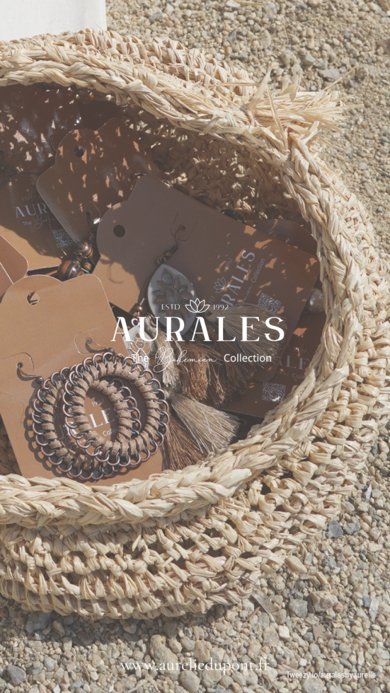 <p>Explore handcrafted accessories from the Aurales Collection. These pieces add <strong>a natural, bohemian accent</strong> to any outfit. Ideal for a subtle and stylish finishing touch.</p>
