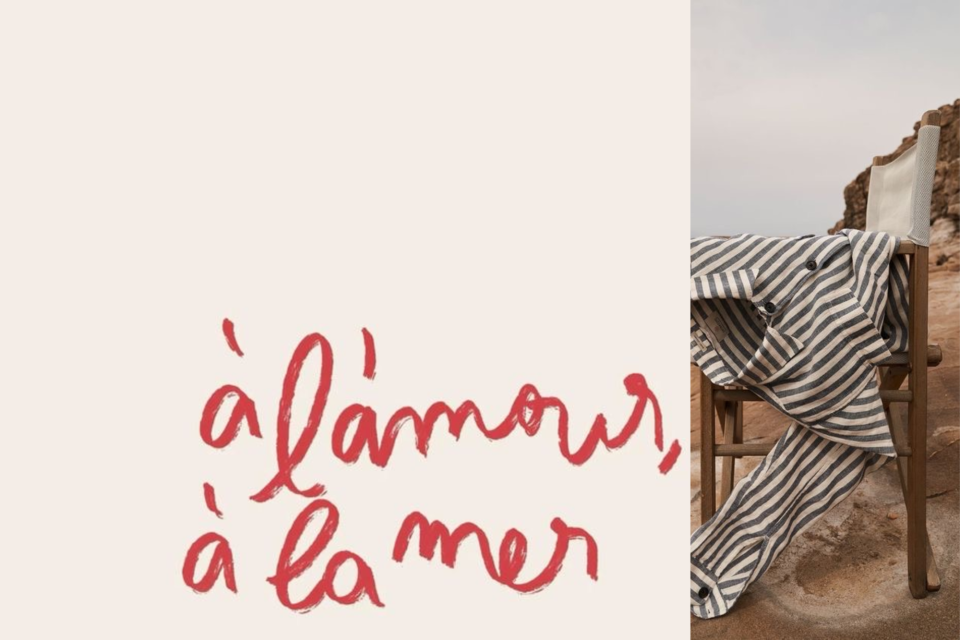 <p class="" data-start="360" data-end="435">Striped cotton, salty air and the kind of softness that comes with time.</p>
<p class="" data-start="442" data-end="504"><em data-start="442" data-end="463">&agrave; l&rsquo;amour, &agrave; la mer,&nbsp;</em> it&rsquo;s not just a phrase, <strong>it&rsquo;s a mood</strong>. Perfect for summer staples, coastal corners or your next slow living drop. ✨ Are you a designer creating timeless pieces in linen, cotton or natural fibers?&nbsp;<br data-start="688" data-end="691">Let&rsquo;s connect, we&rsquo;re always looking to feature products that feel this honest. #ToTheSea #SummerMood #NaturalStyle #CreatorsWelcome #cotedazur</p>