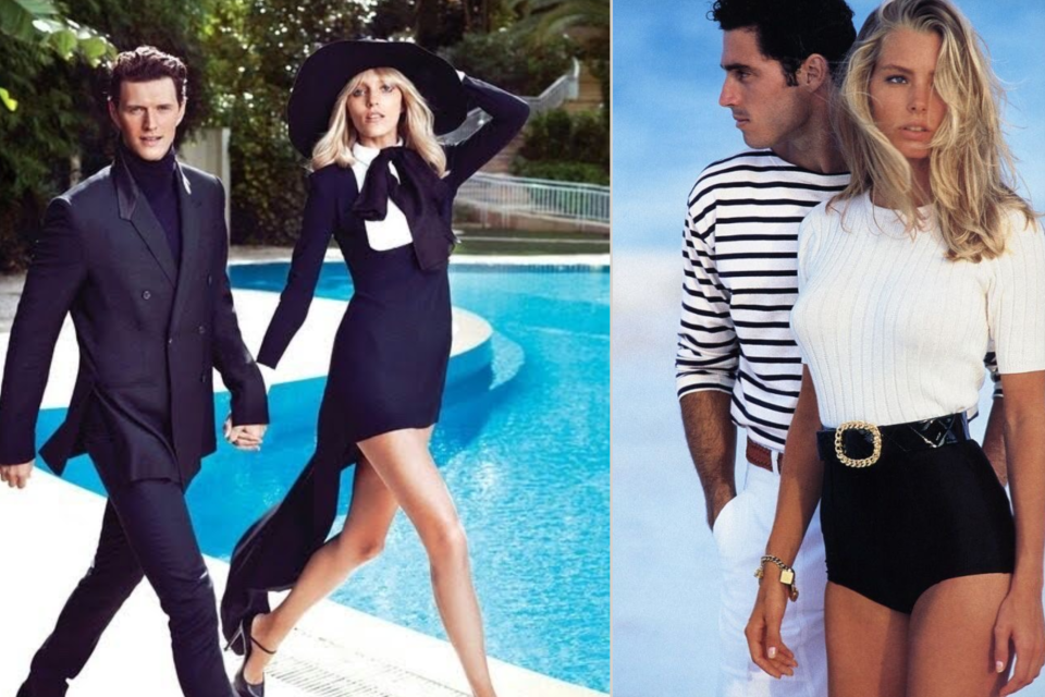<p>📸 Shoot Concept: RIVIERA MAGAZINE <br>Mood:<br><strong>Timeless allure with nautical undertones.&nbsp;</strong><br>Black &amp; white, sailor stripes, tailored silhouettes.<br>A confident stroll by the pool. A windswept gaze over the sea.&nbsp;</p>
<p>Styling focus:</p>
<p>Structured swimwear, high-cut bodysuits</p>
<p>Breton stripes, crisp knits, gold hardware</p>
<p>Oversized hats, wide belts, sculpted sunglasses</p>
<p>Bare legs + heels or high-waisted shorts with tucked knits</p>
<p>Color palette: black, white, navy, gold accents</p>
<p>Setting:</p>
<p>Private poolside, marina, white stone terraces, convertible car, striped sunbeds</p>
<p>📍This mood is for stylists, photographers and designers looking to tell stories in monochrome with a golden edge. #cotedazur</p>