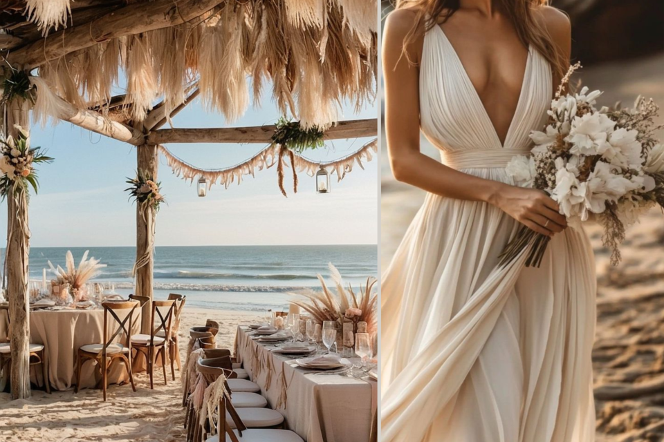 <p data-start="322" data-end="501"><strong data-start="322" data-end="349">Bohemian Wedding Dreams&nbsp;</strong><br data-start="349" data-end="352">Soft sand, salty air and sun-kissed details. A beachside table setting in natural tones, paired with a flowing dress that dances with the breeze. ✨</p>
<p data-start="503" data-end="630">Planning a wedding, a styled shoot or an intimate gathering?&nbsp;<br data-start="563" data-end="566">Let the sea set the tone and let the details tell the story.</p>
<p data-start="632" data-end="744">📌 <em data-start="635" data-end="742">Tip: Pair neutral table linens with dried florals and soft textures to create an coastal mood.</em></p>
<p data-start="746" data-end="890">#LesCouleursduMonde #SaltAndSands #BohoWeddings #SeasideCeremony&nbsp; #CoastalRomance #BarefootElegance #NaturalStyling #BohoDecor #BeachWeddingInspo</p>